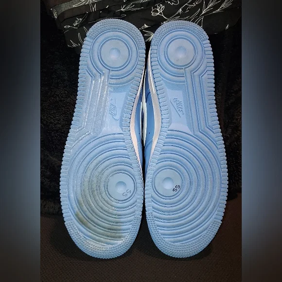 Men's Nike Air Force 1 '07 University Blue White 2021 Low Size: 12 (DC2911-400) - Picture 7 of 10